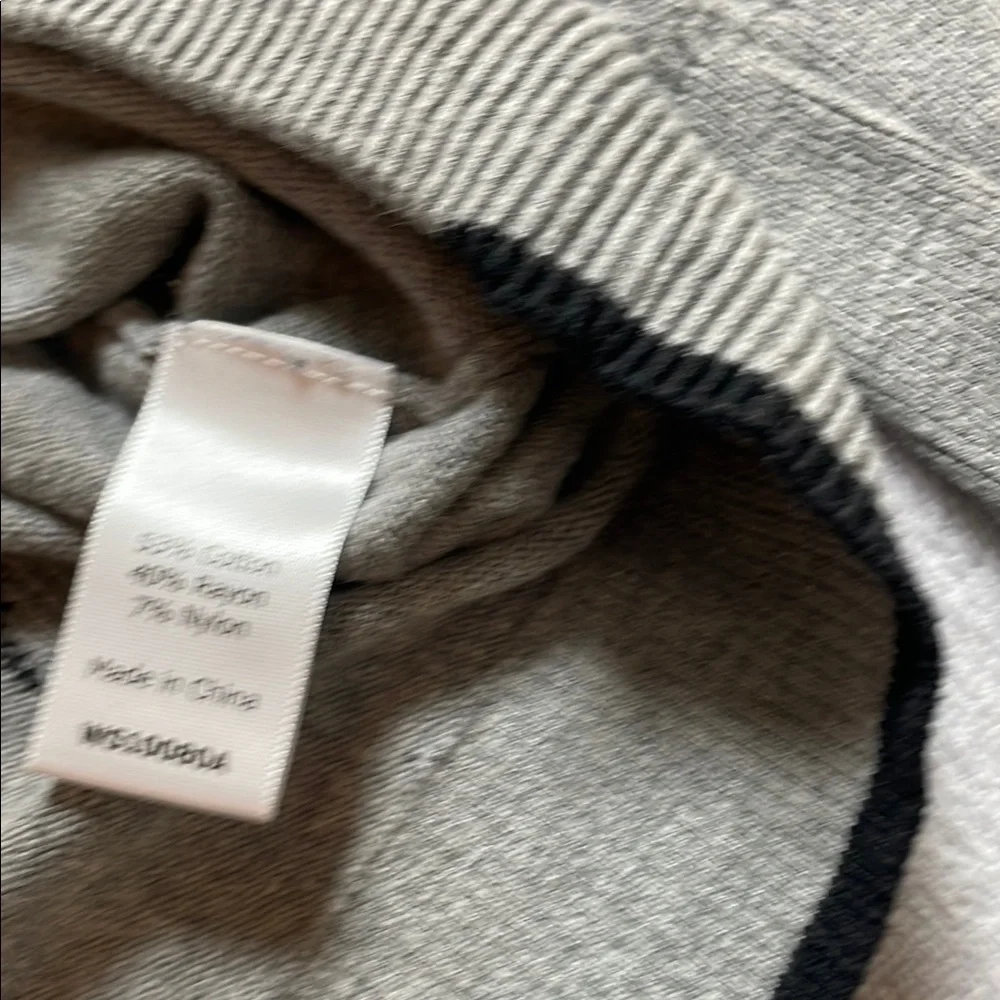 Market & Spruce Gray Polka Dot Sweater